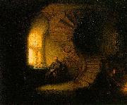 REMBRANDT Harmenszoon van Rijn The Philosopher in Meditation, oil painting on canvas